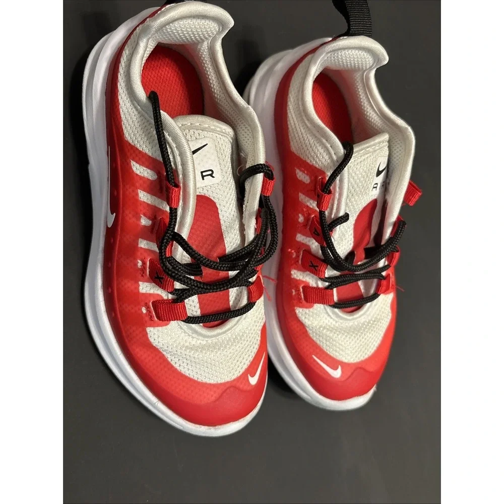 Nike Air Max Axis TD Children's Shoes Size 11C White Red Black AH5223-603